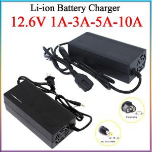 12.6V 1A/3A/5A/10A 리튬 배터리 스마트 충전기 AC110-220V ~ DC 3S 11.1V 12V 전원 공급 장치 리튬 이온