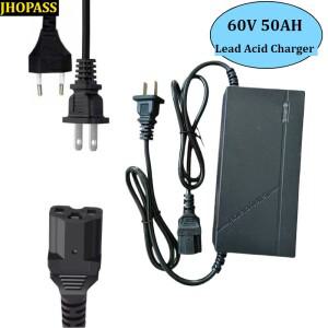 스마트 60V 50AH 젤 AGM 건식 납축전지 LED 충전기 (오토바이 전기자전거 스쿠터용) AC110V~220V EU/US/UK/