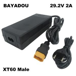 29.2V 2A Lifepo4 충전기 8S 24V 25.6V 철 인산염 LFP 10AH 20AH 배터리 충전기 XT60 DC 커넥터