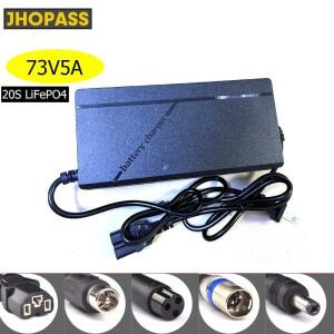 20S 73V5A 스마트 LED 리튬 이온 LiFePo4 배터리 충전기 (오토바이 전기 자전거 자동차용) AC110V-220V DC6