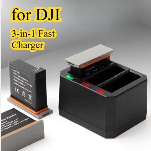 DJI 오스모 포켓 3/포켓 2/액션 4/액션 3용 3-in-1 고속 충전기 트리플 USB-C PD 충전 스테이션 동시 충전