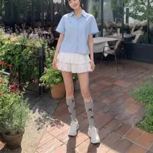 [옷자락]여자 러블리핏 밴딩 프릴 디자인 미니 스커트