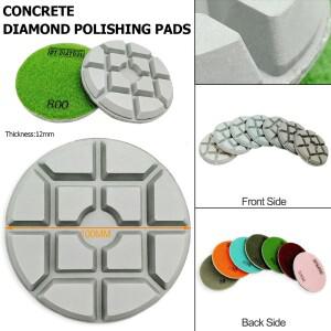 DIATOOL 9pcs/pk 직경 100mm/4인치 그릿 # 800개의 다이아몬드 콘크리트 연마 패드 바닥용 수지 본드 샌딩