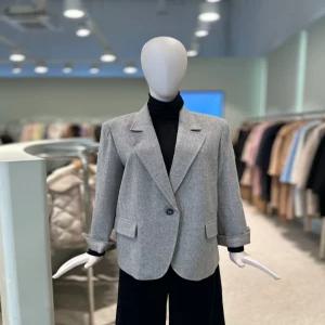 듀엘 원버튼 모직 자켓 L253MSF009 607649
