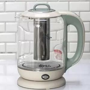 유리 전기포트 보온 커피 티메이커 1.7L 민트
