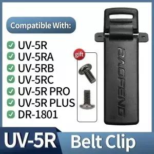 바오펑 UV-5R 벨트 클립 스크류 포함 1/2개 UV-5RA UV-5RE 시리즈 무전기 라디오 5R용