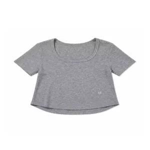 [르샵][르샵(LeShop)] U넥 골지 크롭 반팔티 (택가격 59000원)