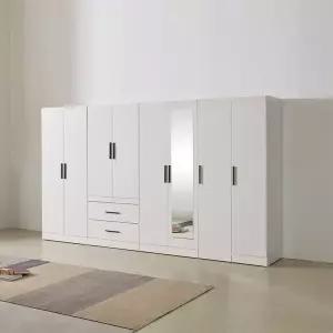 [신세계라이브쇼핑]동서가구 몬다 E0 노스크래치 3250 거울옷장세트 DF928593