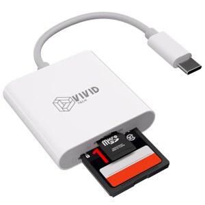 VIVID TECH USB C 카드 리더기, 마이크로 5GBPS 대시 /에어, 맥북 전송 /M3, /TF 맥스, 3.0 PC용 /15 캠, 고프로, /16 및 프로 슬롯 M4 듀얼 데이터 안드로이드 고속 17 SD 어댑터,