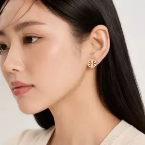 토리버치 MILLER STUD EARRING 26222-961) 밀러 로고 스터드 이어링)