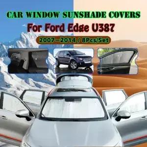 Ford Edge U387 MK1 2007 2014 2010 2011 자동차 창문 앞 유리 차양 UV 보호 리플렉터 바이저 액세서리