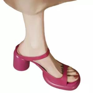 여성 통굽 웨지 가보시 스트랩 웨지샌들 슬리퍼 웨지힐 키높이 여름 발편한 플랫폼 여행 샌들