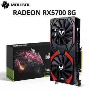 MOUGOL 새로운 AMD Radeon RX5700 8GB 그래픽 카드 GDDR6 메모리 PCIE4.0x16 DPx3 256Bit 데스크탑