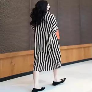 반팔원피스 여름휴가룩 빅사이즈 스트라이프원피스 휴가룩 원피스