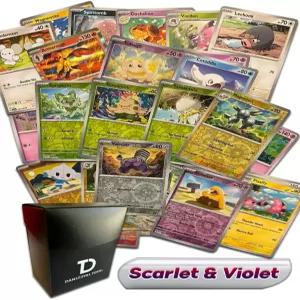 스칼렛과 바이올렛 TCG 랜덤 구색 번들 초희귀 보장 카드 30장 단123얄 덱 박스