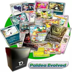 팔데아 에볼루션 TCG 랜덤 구색 번들 초희귀 보장 카드 30장 단123얄 덱 박스