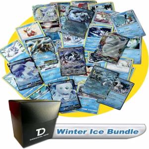 겨울 얼음 묶음 포켓몬 호환 TCG 랜덤 모음 보장된 타입 초희귀 카드 20장 단123얄 덱 박스