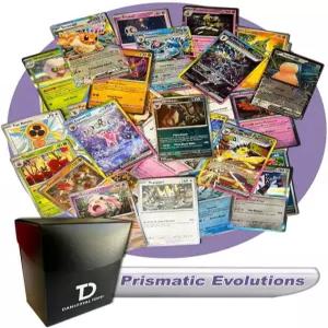 Dan123yal 프리즘 에볼루션 포켓몬 호환 TCG 랜덤 구색 번들 초희귀 보장 20 카드 덱 박스