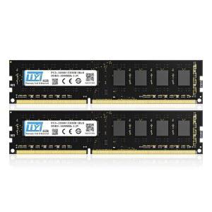 LIYI DDR3 8GB RAMK 키트 (2x4GB) 1600MHz UDIMM (PC3-12800) 메모리 CL11 1.5V 2Rx8 240핀 비완충 DRAM 업그레이드 데스크탑 RAM 모듈