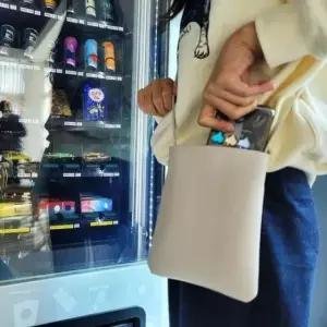 플로랄화이트 마이크로백 핸드폰가방 미니핸드폰가방 핸드폰지갑가방