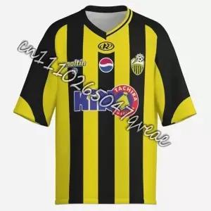 2026년 여름 신상 TACHIRA 팀 노란색과 검정색 스트라이프 셔츠 선수용 축구 훈련/경기 유니폼