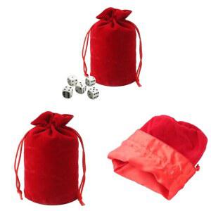 타로매트 F92E 직사각형 진자 주사위 수집 Drawstring 가방 문자 제단 벨벳
