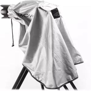 DSLR 카메라 렌즈 및 삼각대용 Movo CRC03 엑스트라 롱 레인코트 레인 커버 메탈릭 그레이