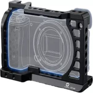 소니 A6400 A6100 A6300 A6500 A6600 CNC 알루미늄 카메라 리그 케이지(1/4 -20 및 3/8 -16 장착 지점