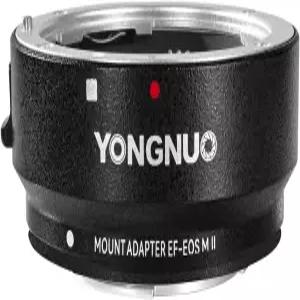 용누오 EF-EOS M II 렌즈 마운트 어댑터 링 자동 초점 조절 조리개 제어 컨버터 캐논 카메라 M2 M3 M6 M10
