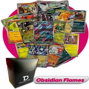 옵시디언 플레임스 TCG 랜덤 구색 번들 초희귀 보장 카드 30장 단123얄 덱 박스