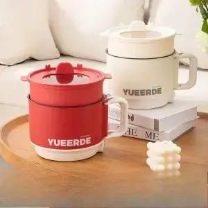 110v-220v 휴대용 전기 핫팟 논스틱 팬 라면 조리기 미니 냄비 가정 기숙사 사무실용 1~2인용