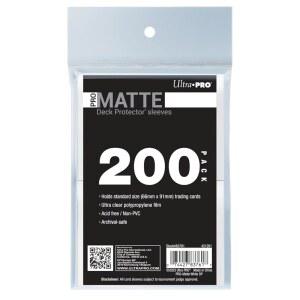 울트라 프로 - 200ct 화이트 매트 스탠다드 카드 슬리브 데크 프로텍터, 수집 가능한 스포츠, MTG, D&D 카드, 표준 사이즈에 맞는 보호 및 보관