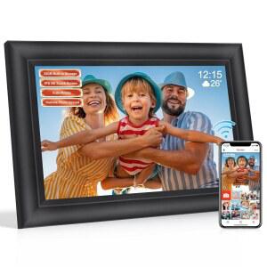 Frameo 디지털 액자, 10.1인치 프레임 WiFi, 위한 x 스마트 포토 저장 선물, IPS 터치스크린, HD 비디오 1280 공간, 공유, 전자제품, 엄마를 사진 800 집들이 32GB 즉시