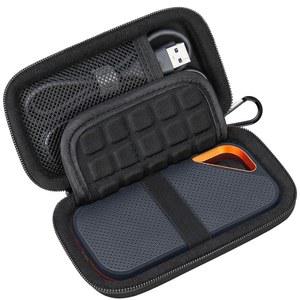 샌디스크 익스트림 프로 / 휴대용 외장 SSD 500GB 1TB 2TB 4TB 8TB USB-C 솔리드 스테이트 드라이브 EVA 충격 방지 보호 스토리지 여행 가방 블랙+블랙 IIZ