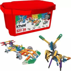 K NEX - 클릭 앤 컨스트럭트 밸류 빌딩 세트 522개 STEM 크리에이티브 플레이 7세