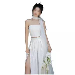 투피스 화보 셀프웨딩 웨딩드레스 결혼식 브라이덜샤워 피로연