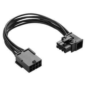 그래픽 카드 18AWG 15CM / 5.9인치용 신룬 8핀 확장 코드 PCIE 여성에서 직각 남성 익스프레스 전원 어댑터 케이블 (왼쪽)