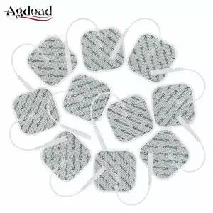 Hailicare 0개 교체용 전극 패드 텐스 EMS 마사지기용 자가 접착 젤 패치 재사용 가능 4x4cm/5x5cm