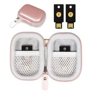 YUBICO YUBIKEY 5CI NFC 5나노 5NFC 및 5C ONLYKEY FIDO2 FIDO U2F 테티스 듀얼 메시 포켓과 호환되는 케이스색 보안 키 케이스