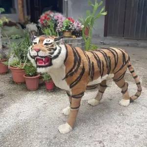 1m 대형 호랑이 백호 타이거 큰 인형 사자 조각상 모형 리얼한 진짜같은
