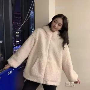 봄잠바커플바람막이 귀달이 뽀글이 후드 후리스 점퍼 데일리 패션 오버핏