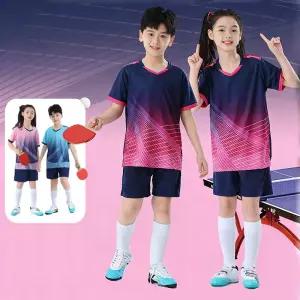 아동 운동 세트 여름 반팔 반바지 속건 통기성 주니어 스포츠 트레이닝 세트