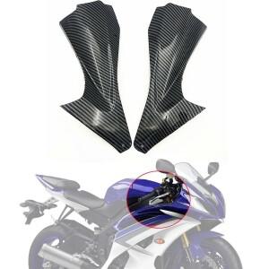 탄소 섬유 패턴 ABS 전면 에어 덕트 커버 페어링 인서트 부품 YAMAHA YZF R6 2006
