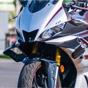 야마하 YZF-R1 R1M 2015-2024 R6 바이크 오토바이 윙렛 사이드 스포일러 윈드 ABS 프론트 페어링 프로텍터