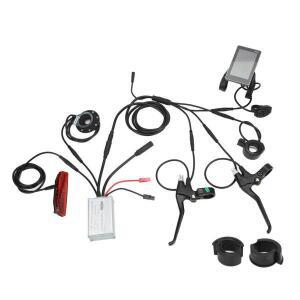 36V/48V 250W 15A 컨트롤러 키트 (GD06/S810 패널 포함) 130X 엄지 스로틀 8C 속도 보조 브레이크 핸들 1 ~