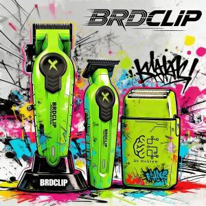 BRDCLIP 프로페셔널 시리즈 헤어 살롱 이발 트리밍 세트 충전식 클리퍼 DLC 블레이드 고출력 모터 면도기