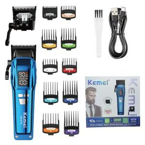 Kemei KM-2796 충전식 헤어 트리머 클리퍼, 전문 전기 이발사, C 타입 무선 커팅 머신