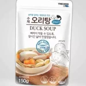 수제간식 오리탕 파우치 죽 150g 스프