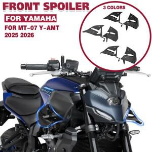 야마하 MT-07 Y-AMT 2025 모터사이클 네이키드 프론트 에어로다이나믹 윈드 윙용 MT 07 사이드 다운포스 스