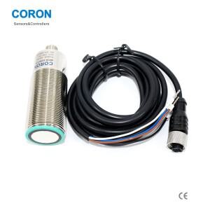 QR30-D200UT-G M30 초음파 센서 아날로그 0-10V 동기화 출력 200-2000mm 감지 거리 M12 커넥터 포함